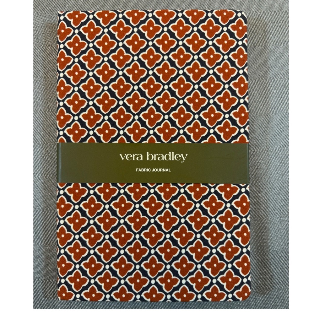 Vera Bradley Fabric Journal Moorish Pattern Lined 160 P 6x9 51256-20067 NEW 2507